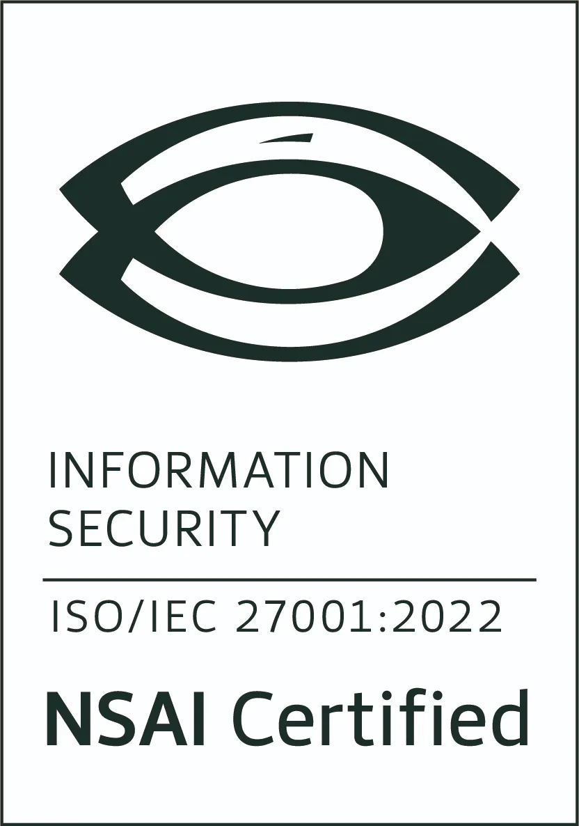 Information Security 27001:2022 NSAI Certified logo