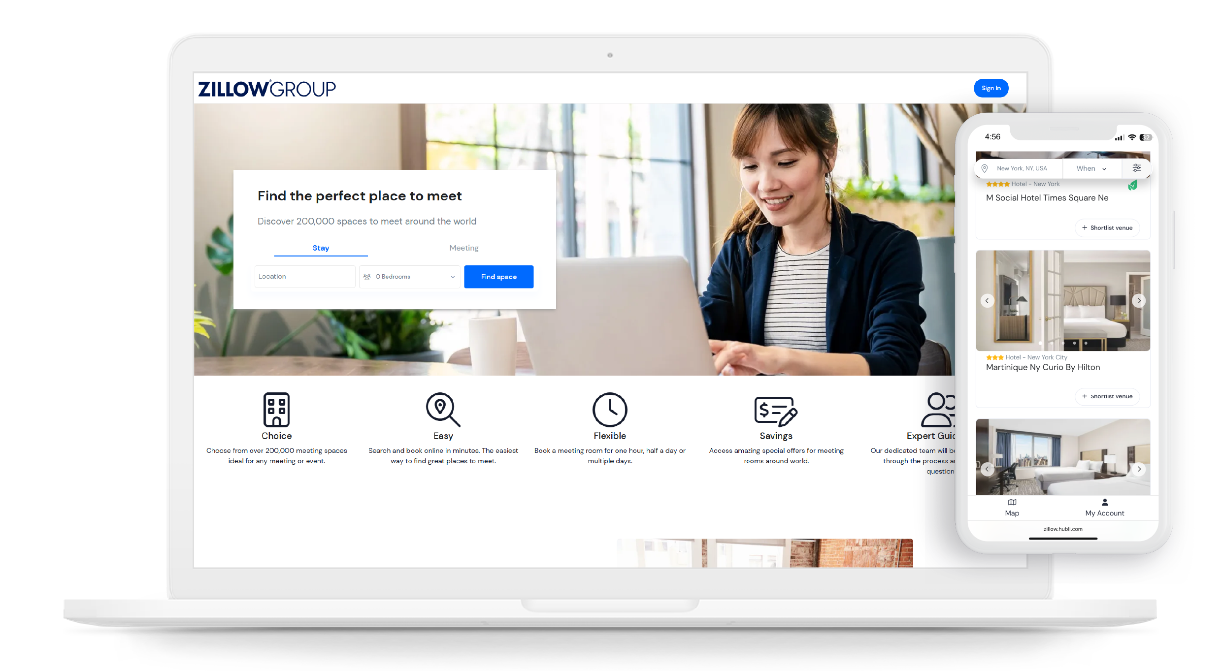 Zillow hubli platform portal preview on multiple devices